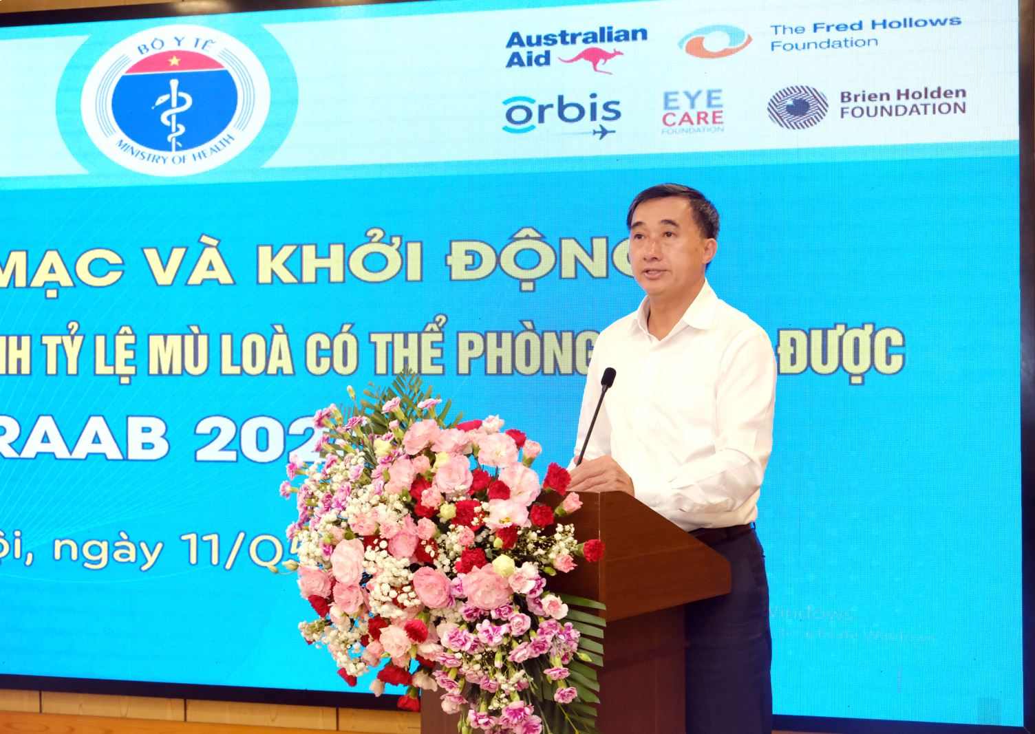 GS.TS Trần Văn Thuấn – Thứ trưởng Bộ Y tế, Chủ tịch Hội đồng Y khoa Quốc gia phát biểu. Ảnh: Xuân Hồng