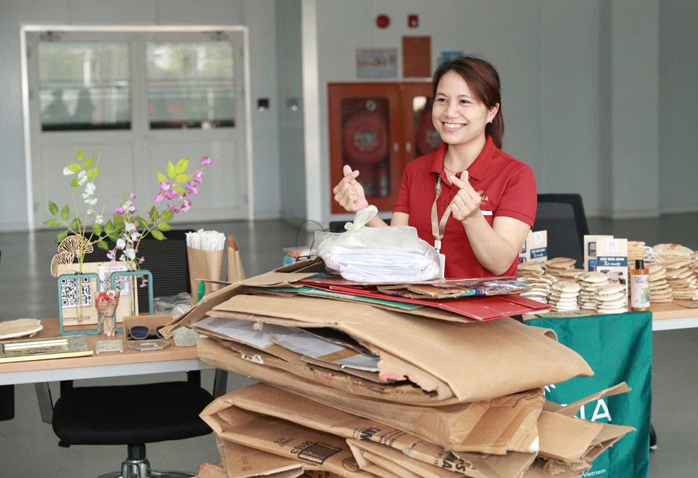 The grassroots trade union of Nam Hoi An Development Co., Ltd. deploys the "Green in Action 2026" activity series. Photo: Nam Phuoc Trade Union