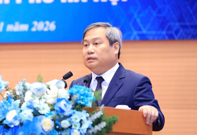 Chairman of Hanoi People's Committee Vu Dai Thang receives new assignment. Photo: Dinh Hiep