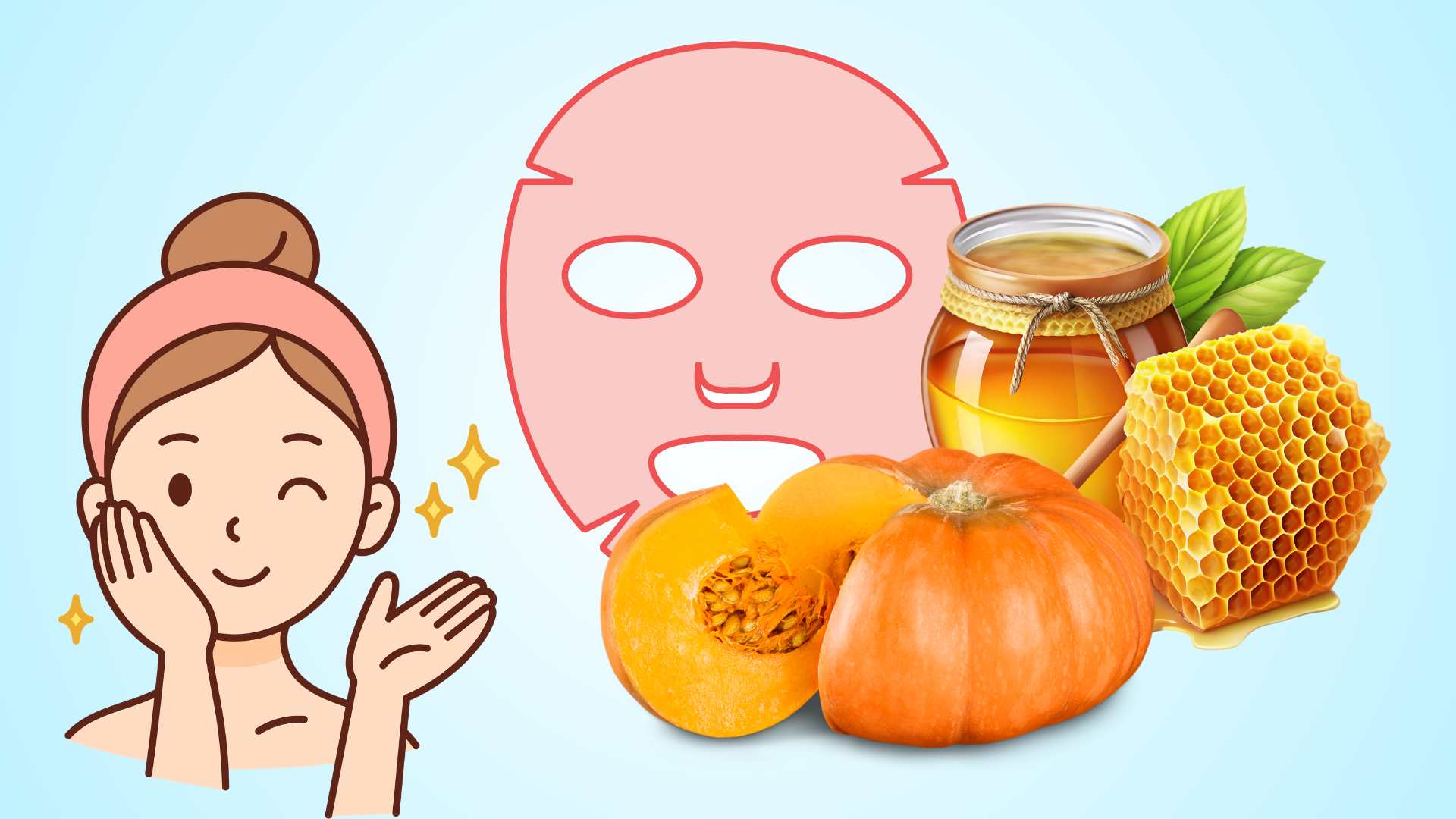Secrets to using pumpkin honey mask to help skin be smooth and support anti-aging.