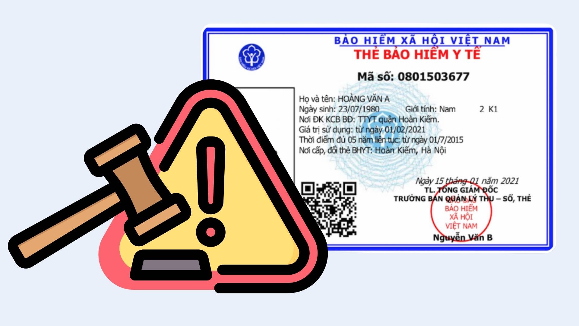 Borrowing a health insurance card to go to the hospital, the maximum fine is up to 5 million VND from 15. 5. Graphics: Linh Dan