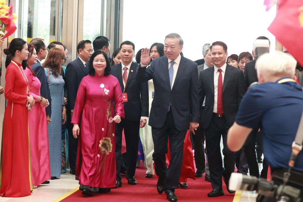 General Secretary and President To Lam attends the opening ceremony of the 11th National Congress of the Vietnam Fatherland Front, term 2026-2031. Photo: Hai Nguyen