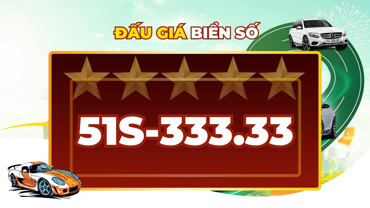 Las matrículas de cinco números súper hermosas en la ciudad de Ho Chi Minh están oficialmente presentes en la sesión de subasta de la tarde del 12 de mayo