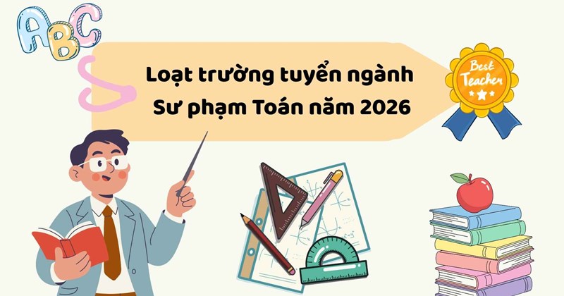 Nhiều trường mở ngành Sư phạm Toán năm 2026