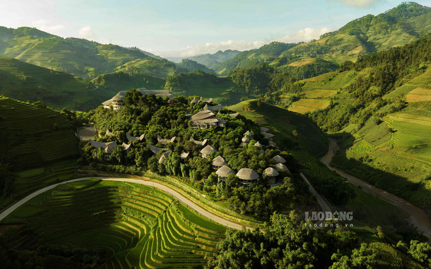 Garrya Mù Cang Chải nhìn từ trên cao.