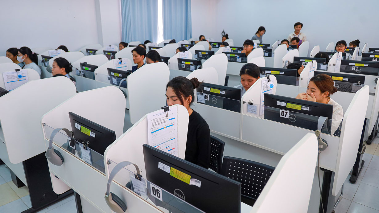 Kỳ thi V-SAT đợt 4 năm 2026 tại Đại học Cần Thơ đã thu hút hơn 15.000 thí sinh đăng ký tham gia. Ảnh: Đại học Cần Thơ