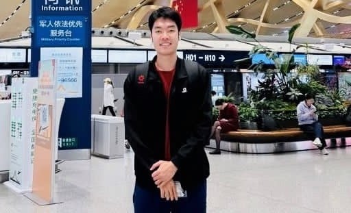 Tennis player Le Duc Phat comes to China to compete in the Masters 2026 international tournament. Photo: Le Duc Phat