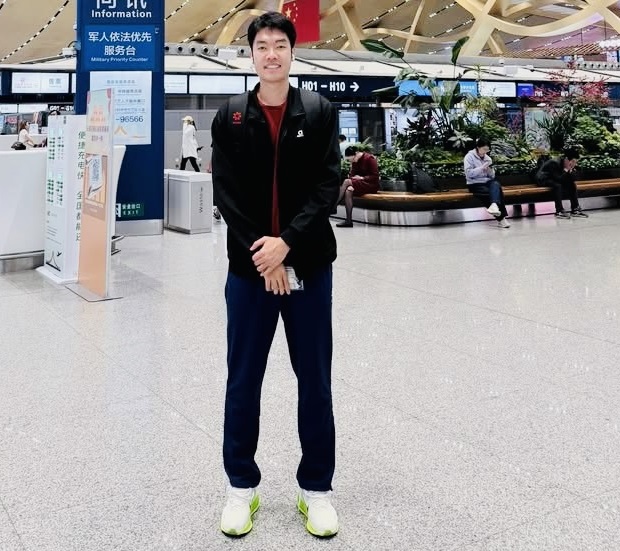 Tennis player Le Duc Phat comes to China to compete in the Masters 2026 international tournament. Photo: Le Duc Phat