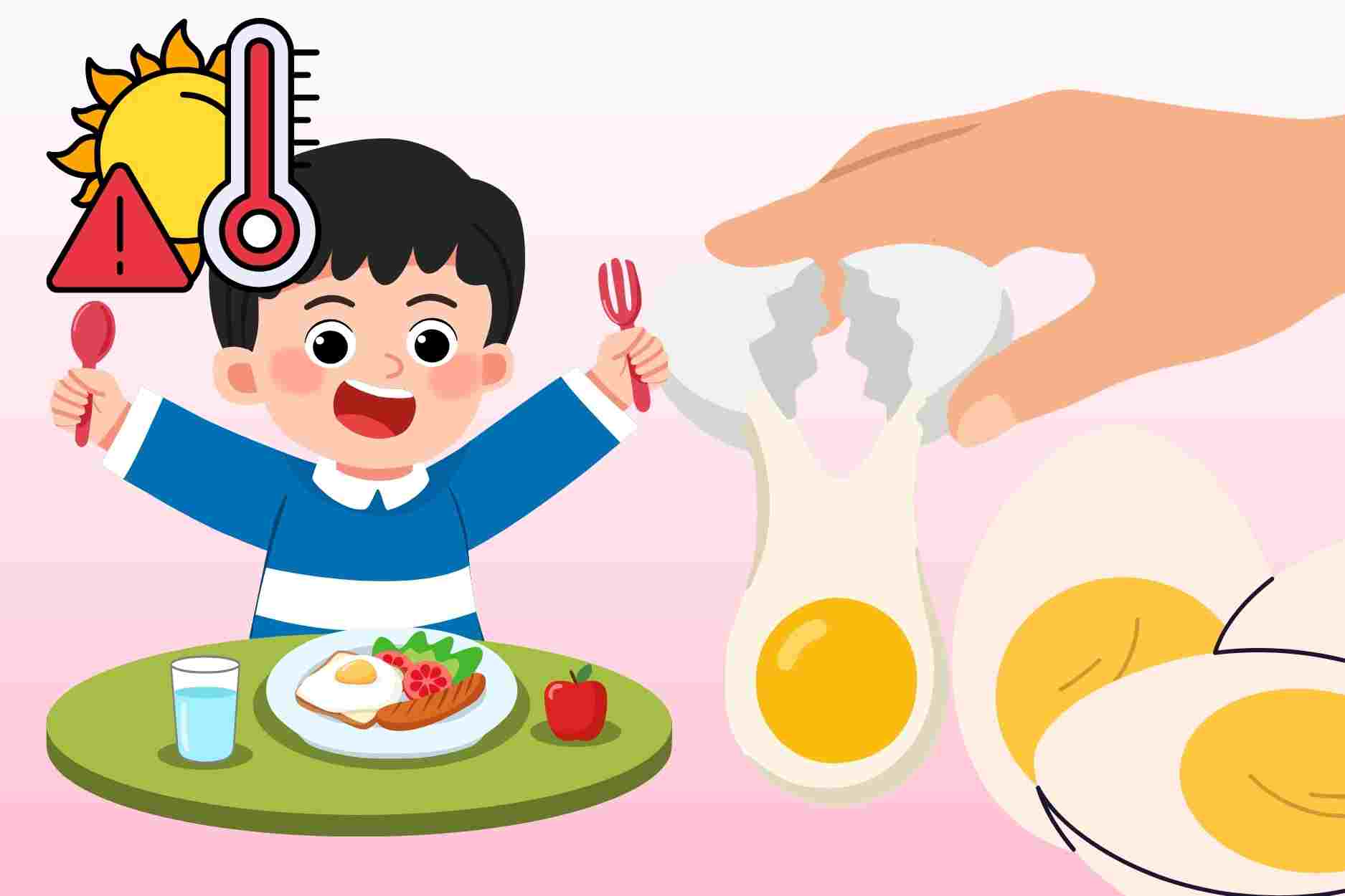 Doctors answer the story of eating eggs causing heat in the summer