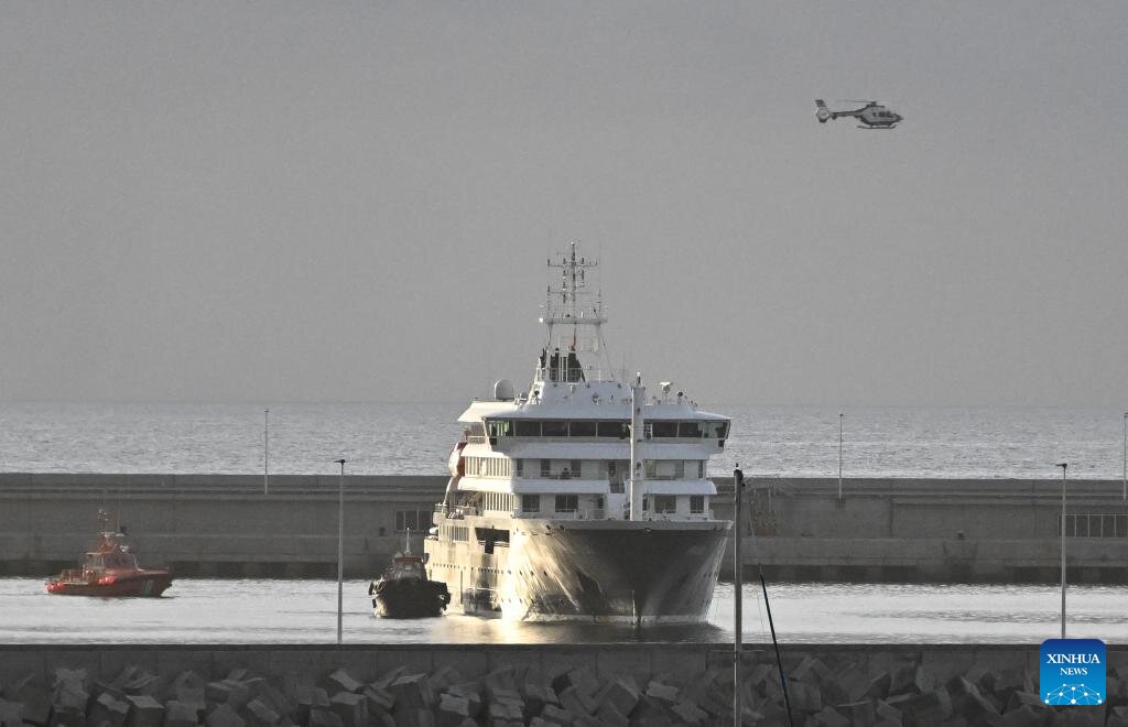 Cruise ship MV Hondius, where the hantavirus outbreak occurred. Photo: Xinhua