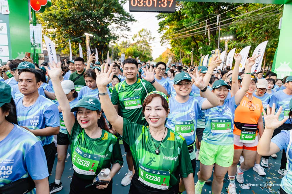 Giải chạy thu hút hơn 10,000 VĐV tham gia vào mùa hè tại Cần Thơ. Ảnh: Herbalife