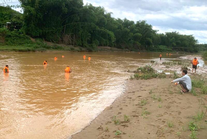 Scene of the tragic drowning of 2 people on the Ma River, in Bo Sinh commune, Son La. Photo: Lo Dan