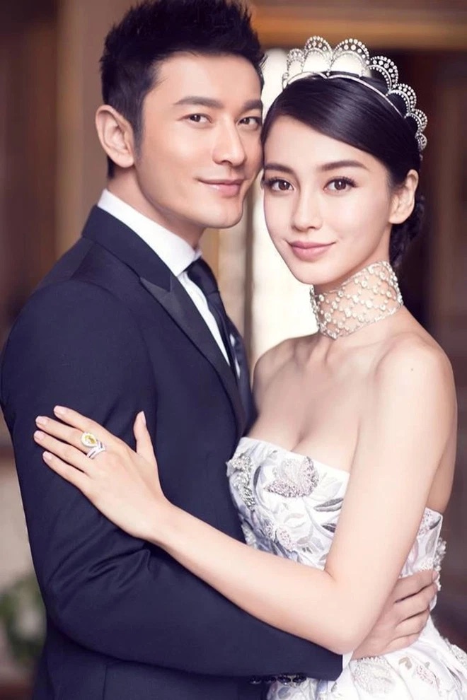 Huỳnh Hiểu Minh và vợ cũ Angelababy. Ảnh: Xinhua