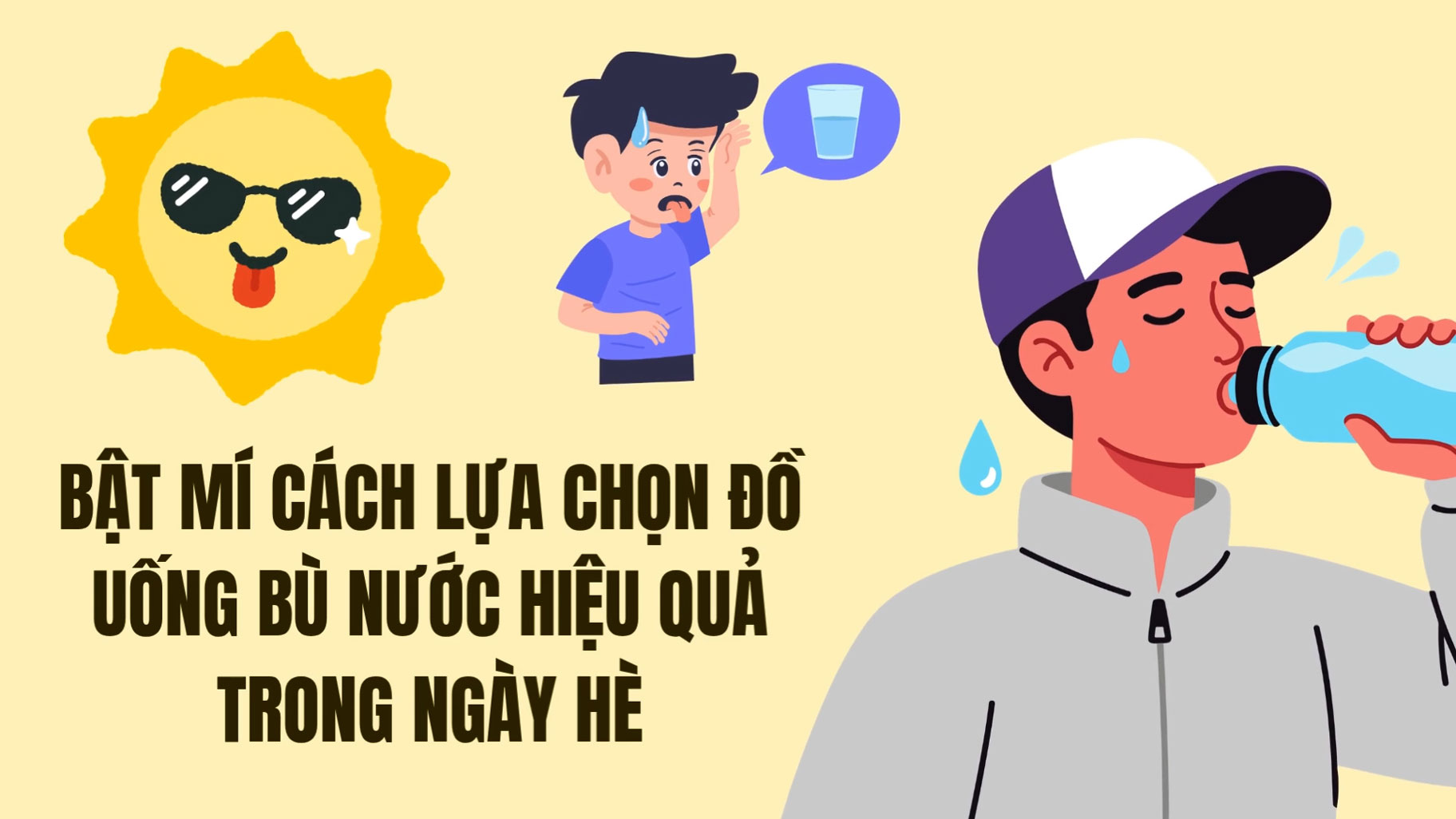 Choosing the right type of cooling drink will help you rehydrate effectively.