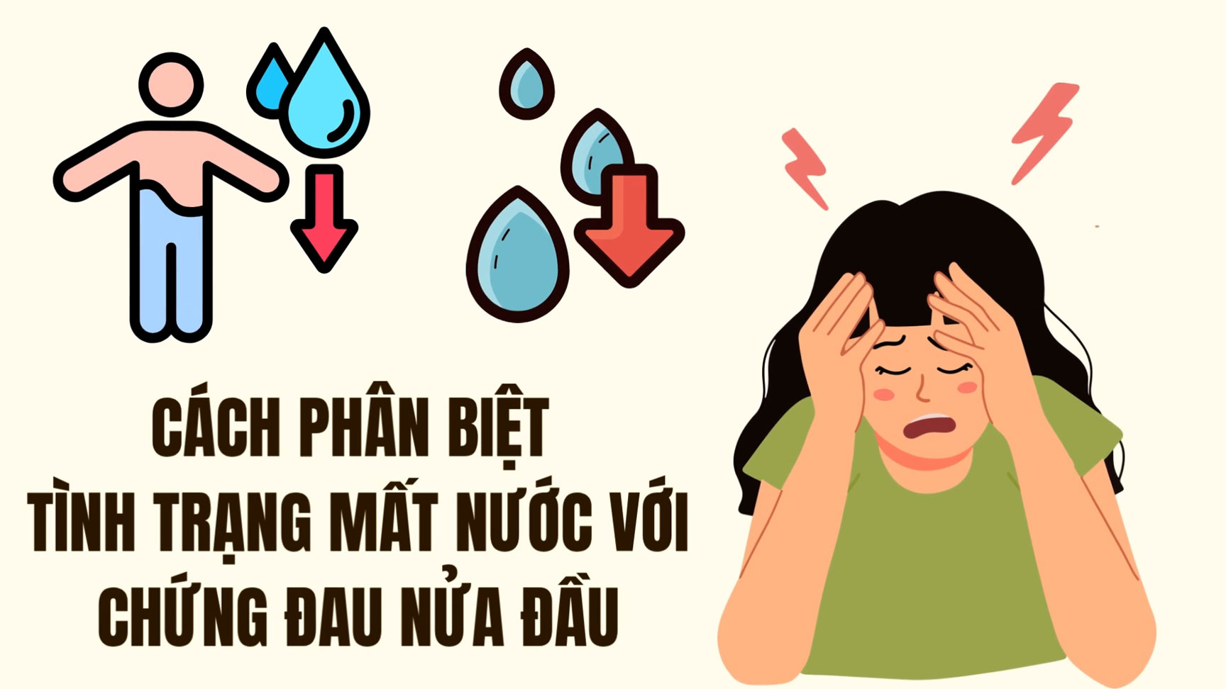 Recognizing the accompanying symptoms correctly will help you identify headaches as signs of dehydration or neurological illness.