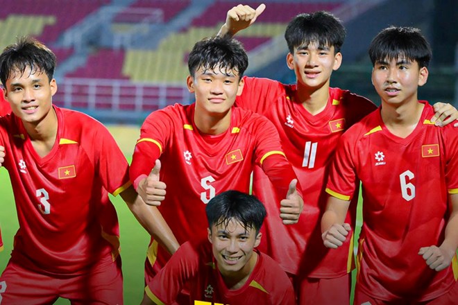 U17 Vietnam meets U17 UAE at the 2026 AFC U17 Championship finals. Photo: VFF