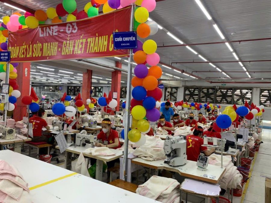Minh Anh Kim Lien Garment Joint Stock Company organizes the "Excellent Boat 2026" Contest. Photo: Nghe An Trade Union