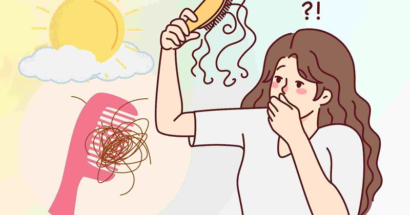 Mẹo ngăn rụng tóc hiệu quả trong mùa hè