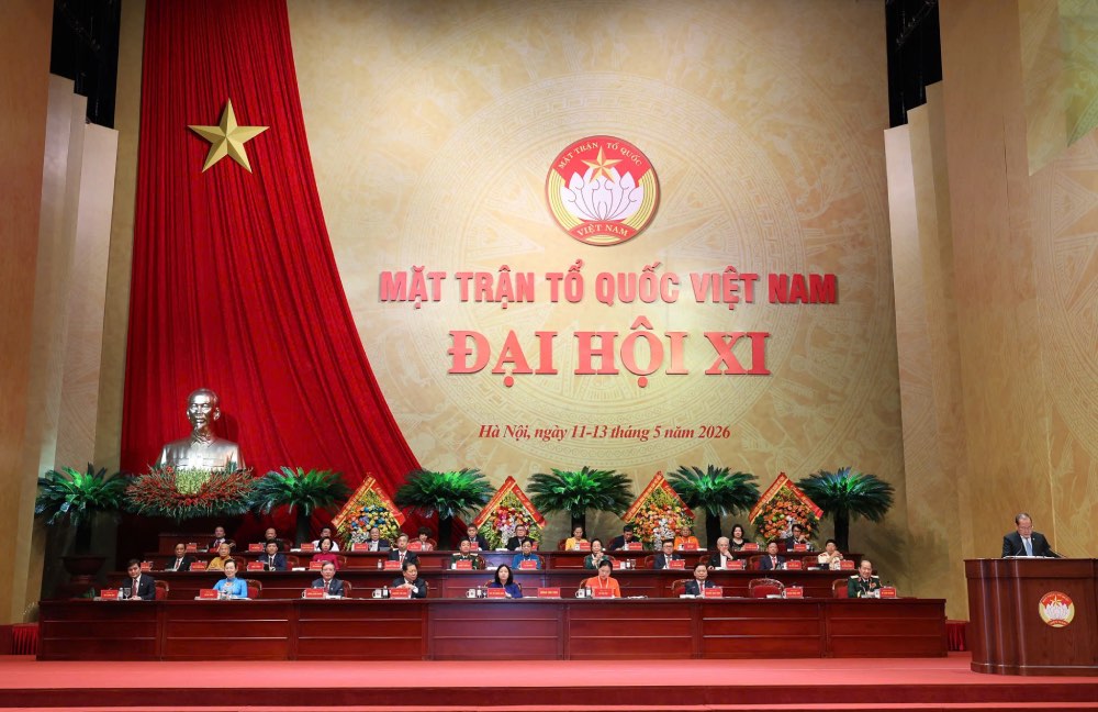 Đoàn Chủ tịch điều hành Đại hội. Ảnh: Hải Nguyễn