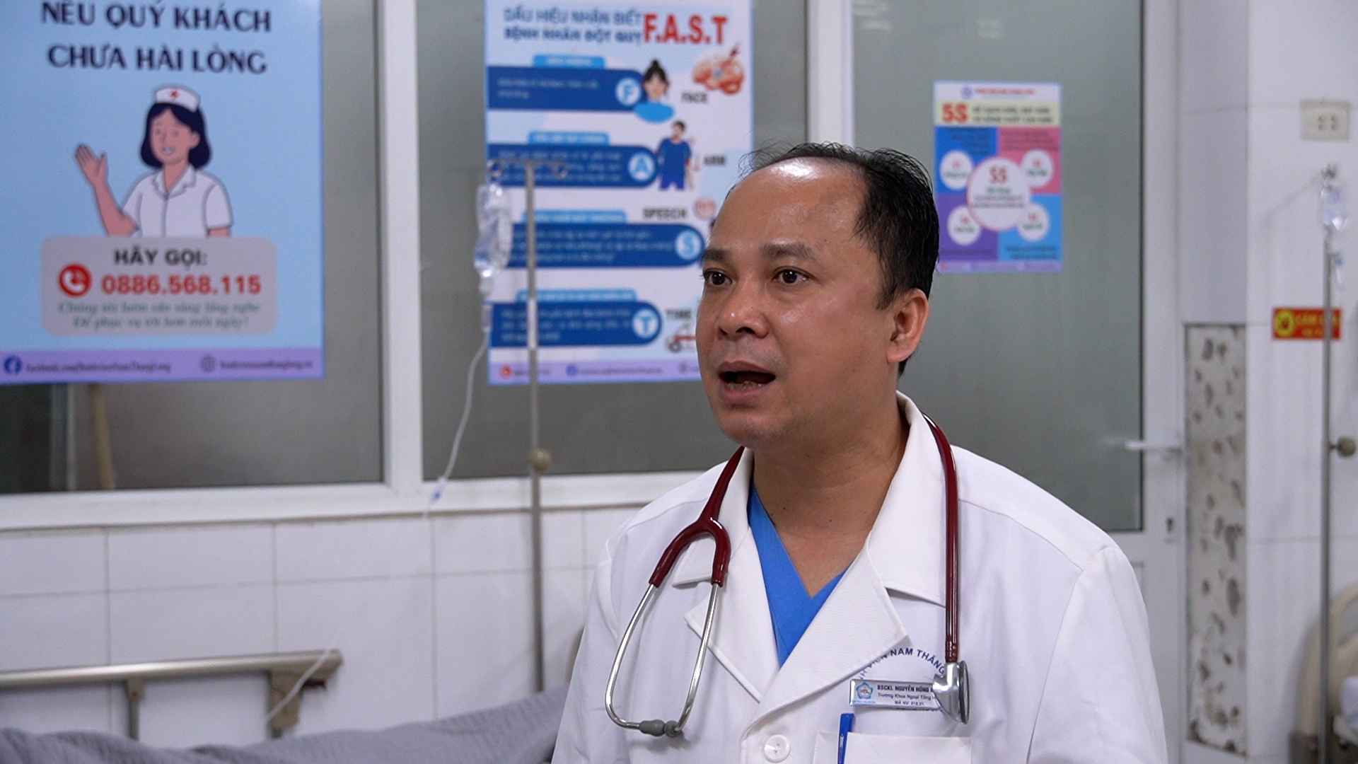 TS.BS Tạ Quang Thành, Phó Giám đốc Bệnh viện Nam Thăng Long (Hà Nội). Ảnh: Hạnh Thơm