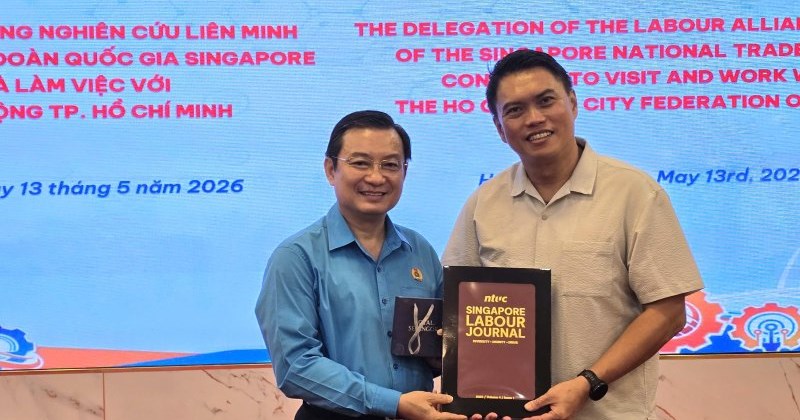 Liên đoàn Lao động TP.HCM tiếp đón Tổng Liên đoàn Singapore