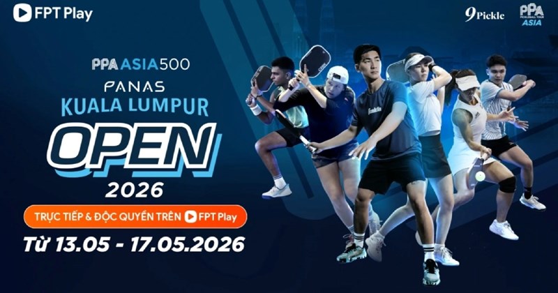 Lịch phát sóng trực tiếp Giải pickleball Malaysia Mở rộng 2026