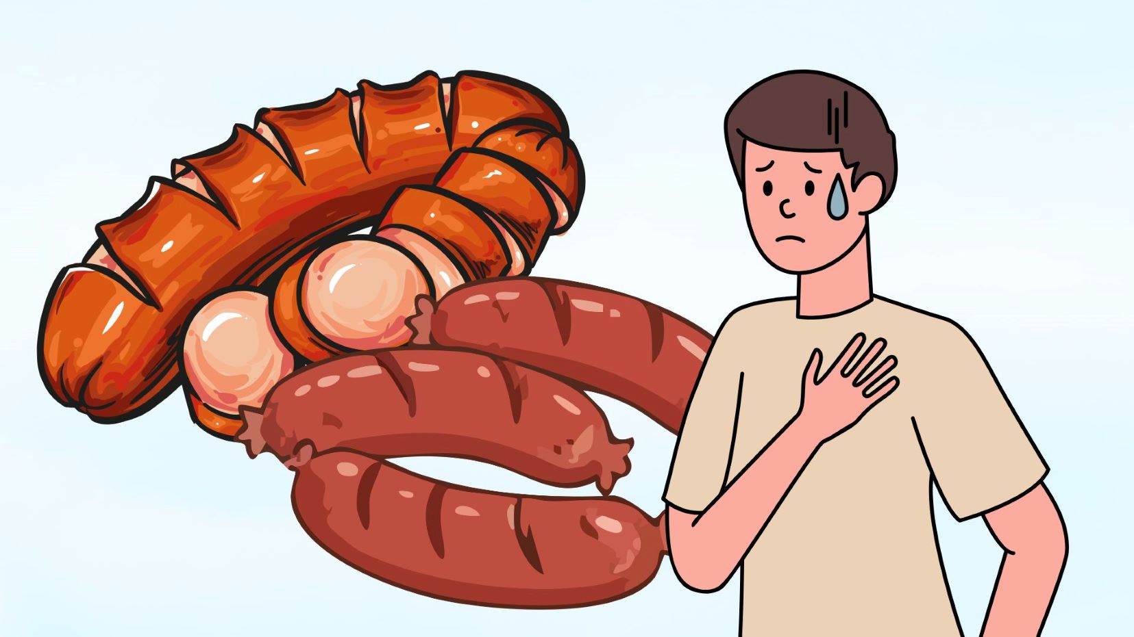 Processed meat is a food group that should be restricted to protect cardiovascular health. Graphics: Thanh Thanh