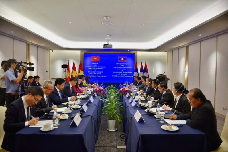 Toàn cảnh hội đàm. Ảnh: Bộ VHTTDL