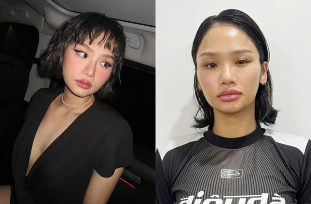 Singer Miu Le was arrested along with 5 others in Hai Phong for illegally using drugs. Photo provided by the Police