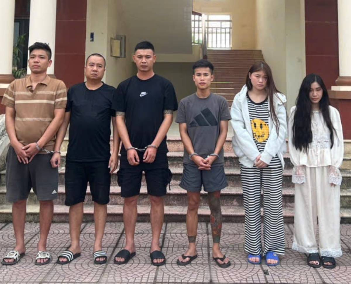 Công an phường Duy Tân, tỉnh Ninh Bình phát hiện các đối tượng tổ chức sử dụng trái phép chất ma túy. Ảnh: Công an Ninh Bình