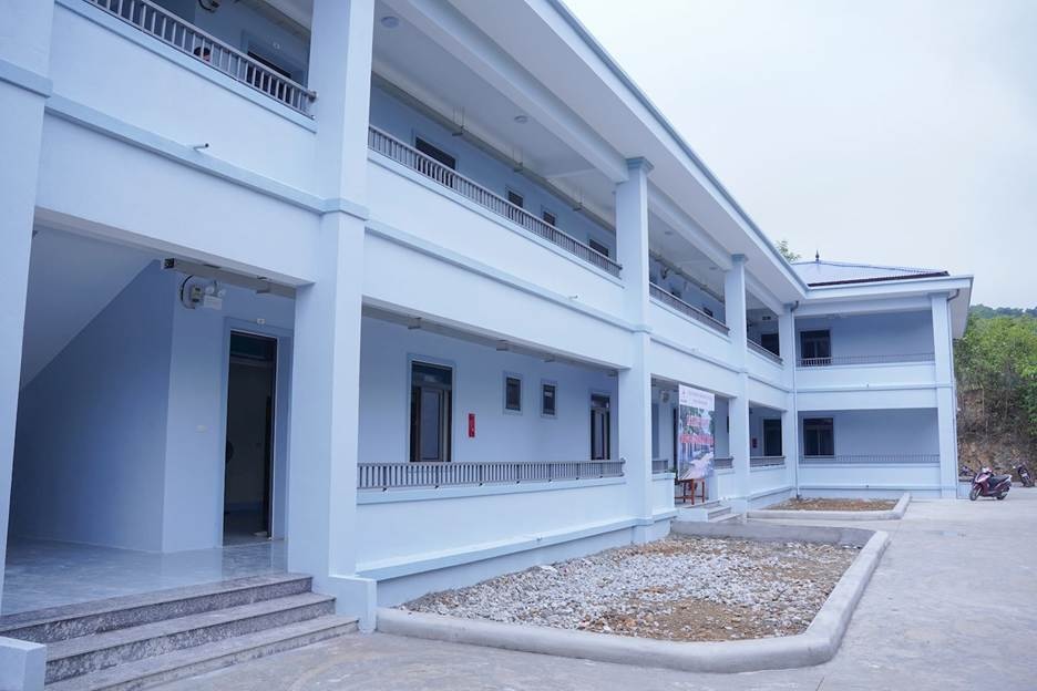 Khu nhà ở dành cho cán bộ công nhân viên Nhà máy Thủy điện Khe Bố - Công ty cổ phần Phát triển Điện lực Việt Nam. Ảnh: Nguyễn Cao Cường
