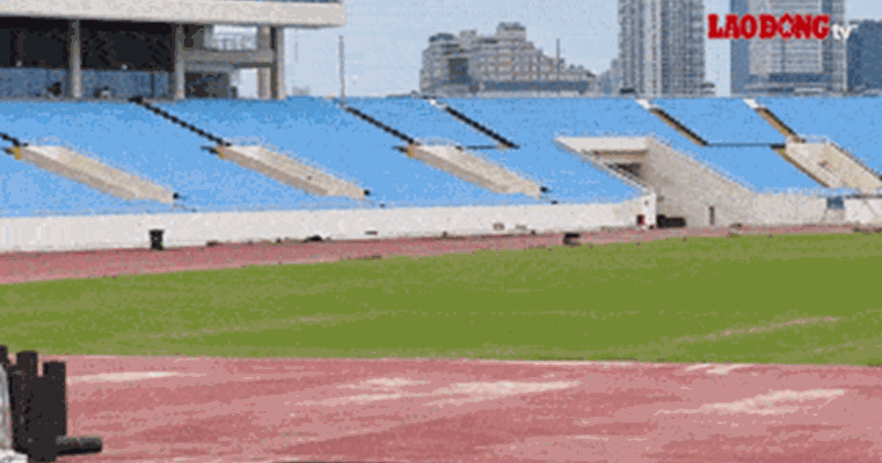 Sân Mỹ Đình trồng cỏ mới
