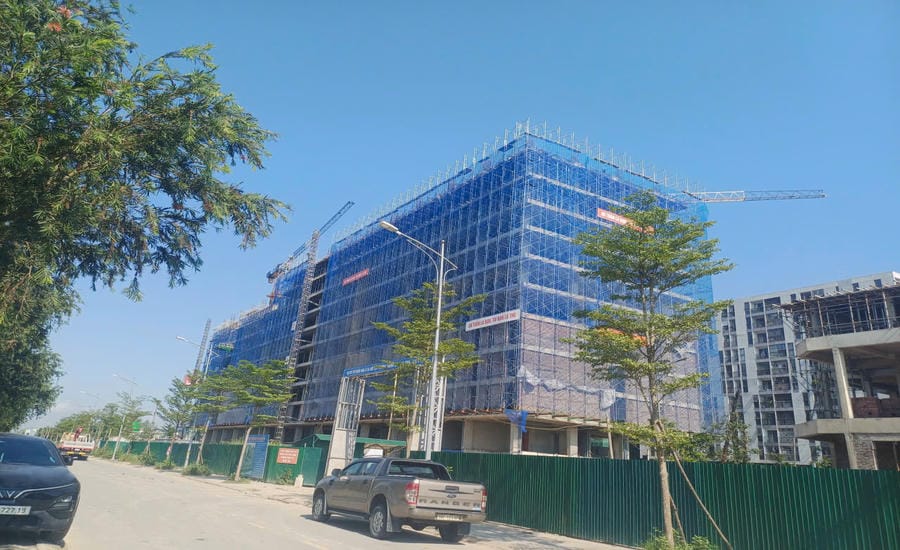 Thanh Sen ward social housing project, Ha Tinh province phase 2 is about to be completed. Photo: Duc Chien