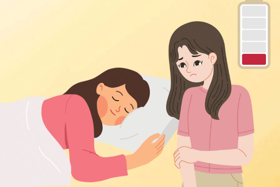 Razón por la que, a pesar de descansar mucho, el cuerpo todavía está exhausto