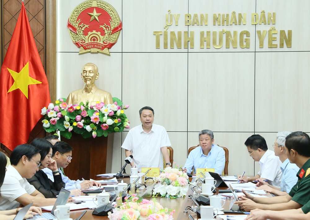 Ông Nguyễn Huy Dũng phát biểu tại cuộc họp. Ảnh: Tất Đạt  