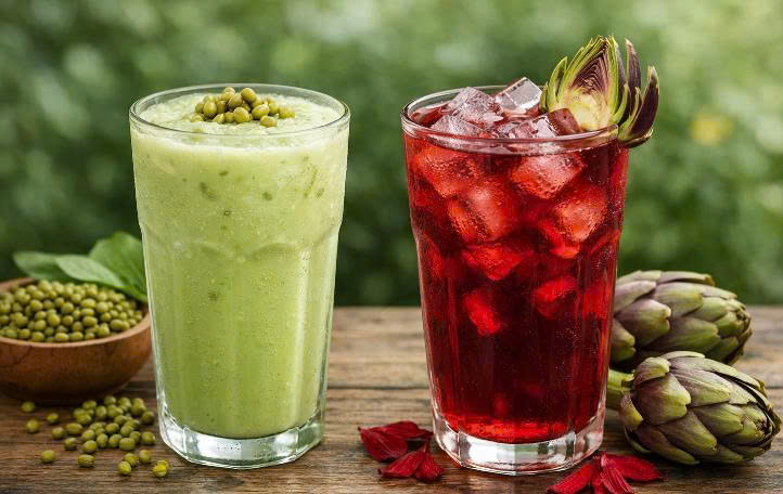 How to cook delicious drinks at home to help effectively detoxify the liver this summer. Graphics: Huong Giang