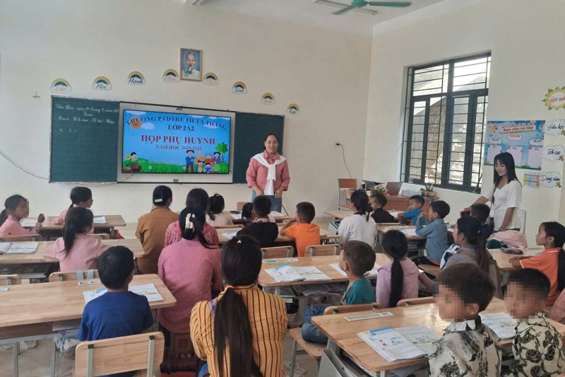 Hoạt động dạy học trên địa bàn tỉnh Lào Cai hiện nay. Ảnh: Đinh Đại