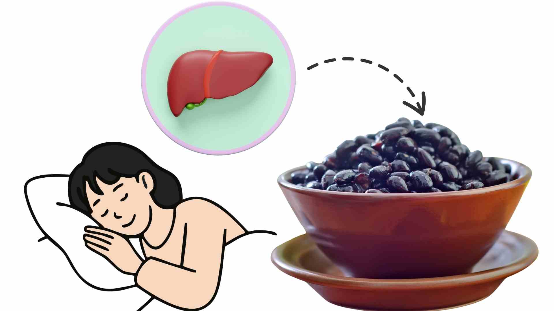 Dishes made from black beans combined with millet, dried longan or goji berries help nourish the liver and support good sleep. Graphics: Ha May