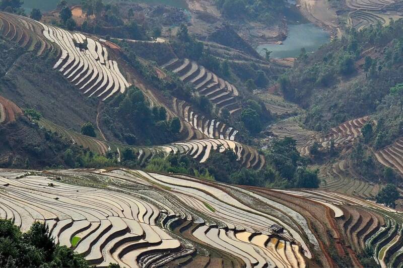 Unique flood season in Xim Vang commune, Son La province. Photo: Ho Sua