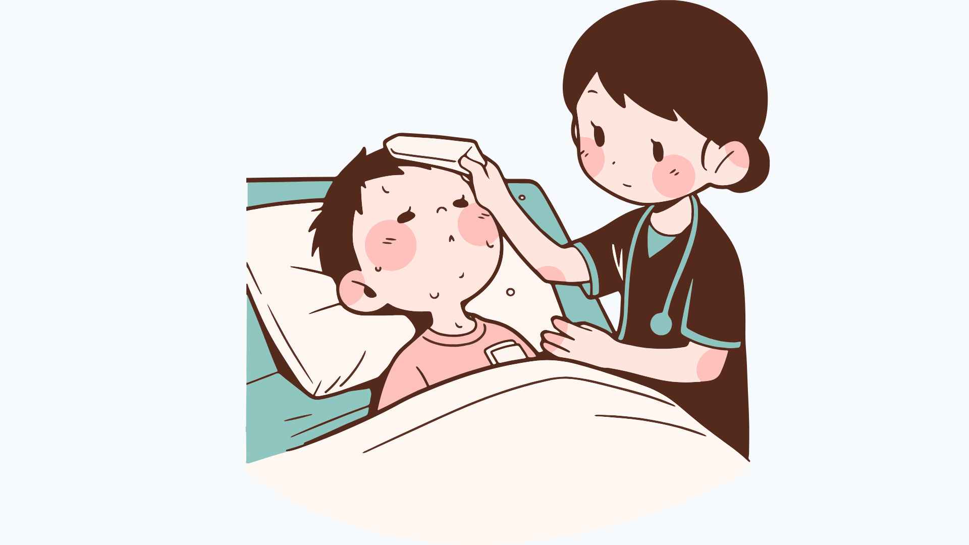 Tips to help children overcome minor illnesses more gently than any parent should know. Graphic photo: Hoang Loc.