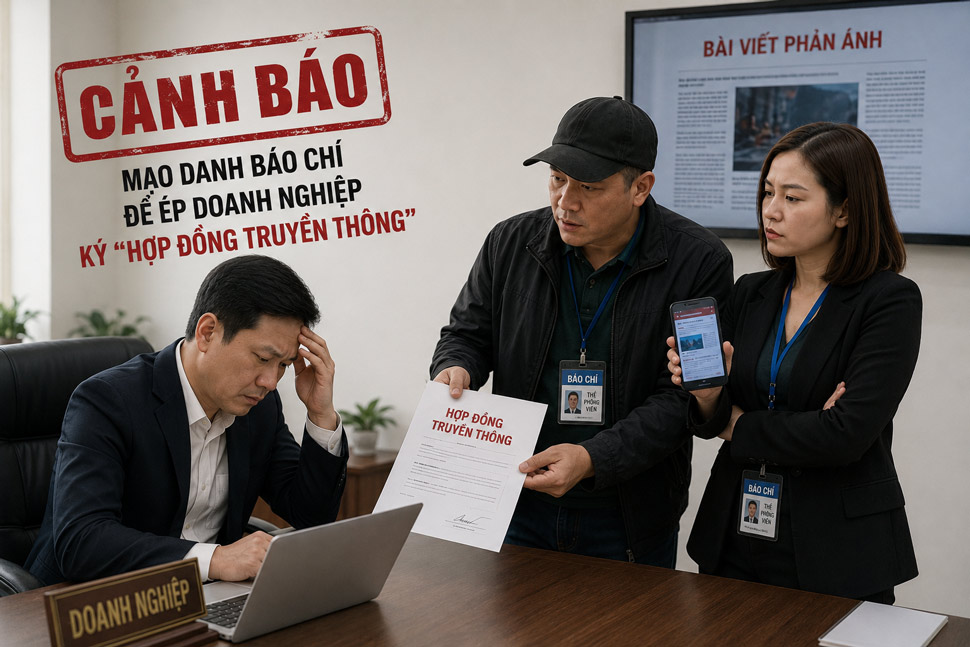 Gia Lai directs strict handling of impersonation of reporters and collaborators to put pressure on signing media and advertising contracts for profit. Photo: AI