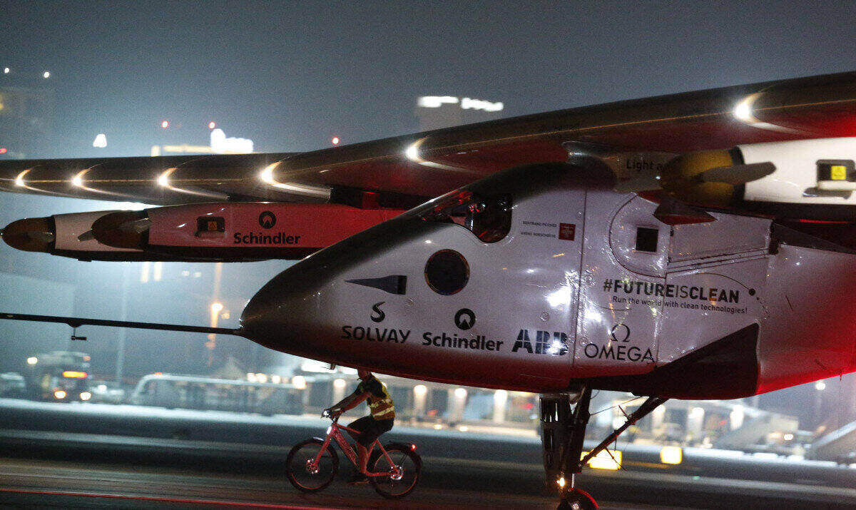 Solar Impulse 2 solar-powered aircraft. Photo: AFP