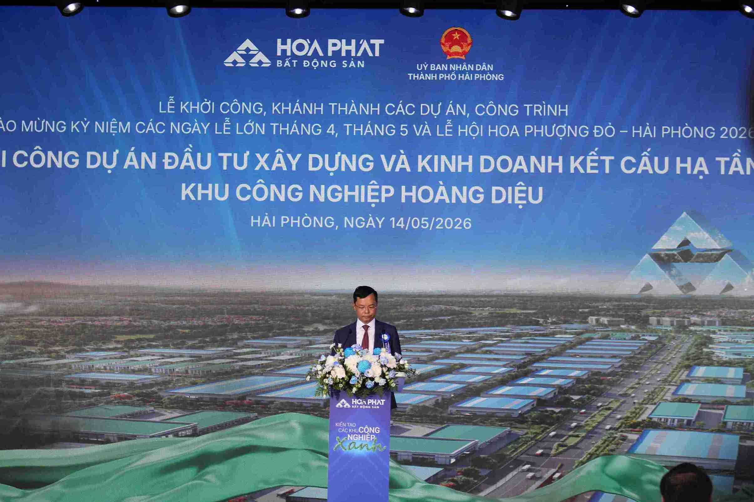 Đại diện chủ đầu tư chia sẻ định hướng phát triển Khu công nghiệp Hoàng Diệu