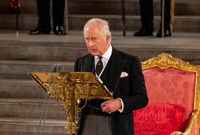 King Charles III said that the United Kingdom will increase defense spending, strengthen NATO's role and continue to support Ukraine. Photo: Xinhua