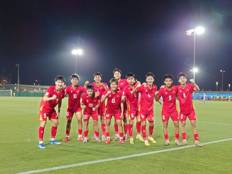 U17 Vietnam makes history with a ticket to the FIFA U17 World Cup 2026. Photo: VFF