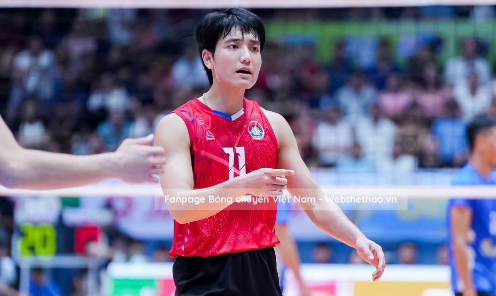 Player Tran Duc Hanh has parted ways with the Ha Tinh men's team. Photo: Vietnam Volleyball
