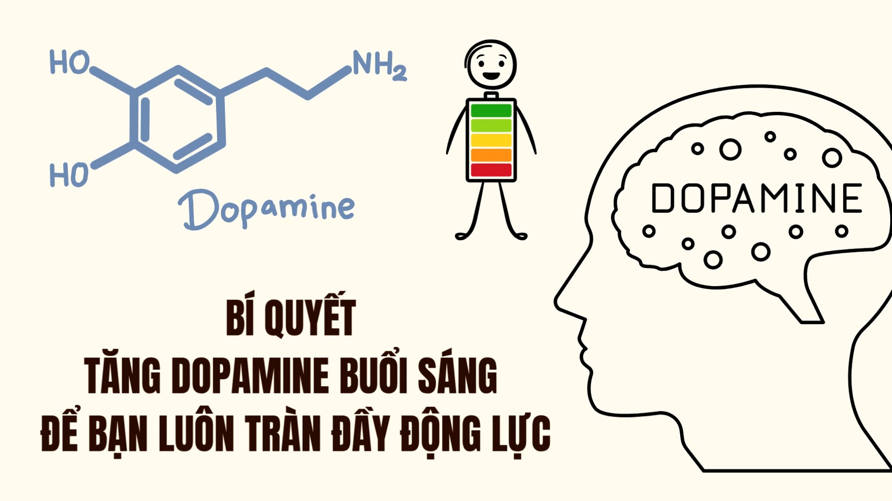 Changing habits can trigger the happiness hormone dopamine.