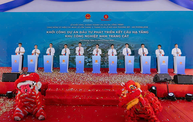 Nam Trang Cat Industrial Park Project (Hai Phong) has a total investment of 2,252 billion VND. Photo: Minh Hung