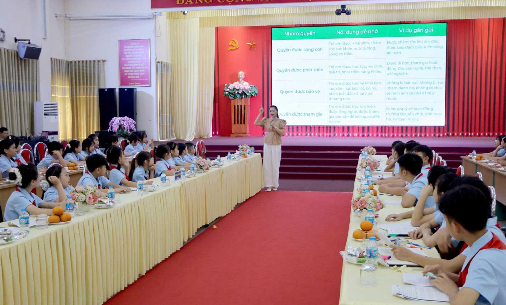 Nhiều nội dung thiết thực giúp thiếu nhi nâng cao kỹ năng đại diện tiếng nói trẻ em.