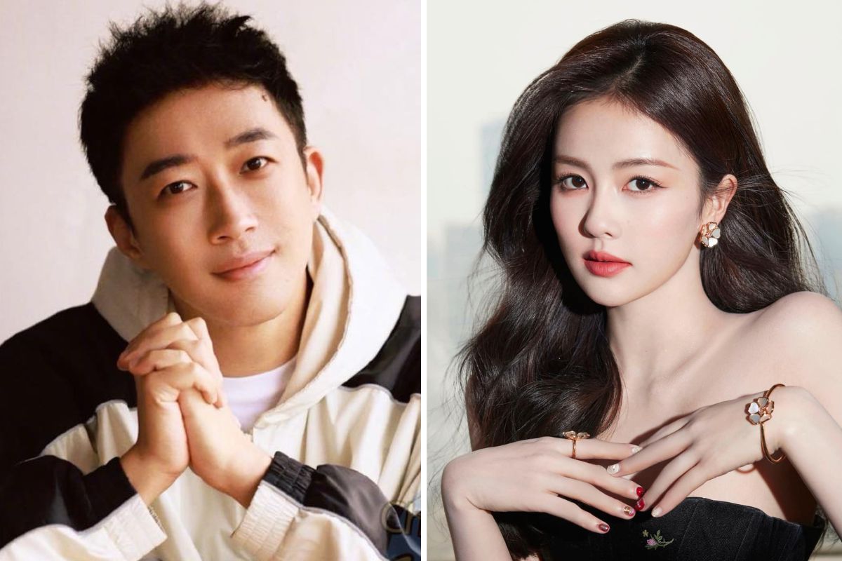 Producer Yu Zheng and actress Bai Lu. Photo: Xinhua